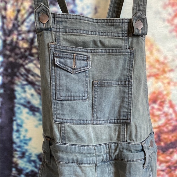 Free People Green and Gray Jumpsuit with Chic Design - Picture 5 of 7